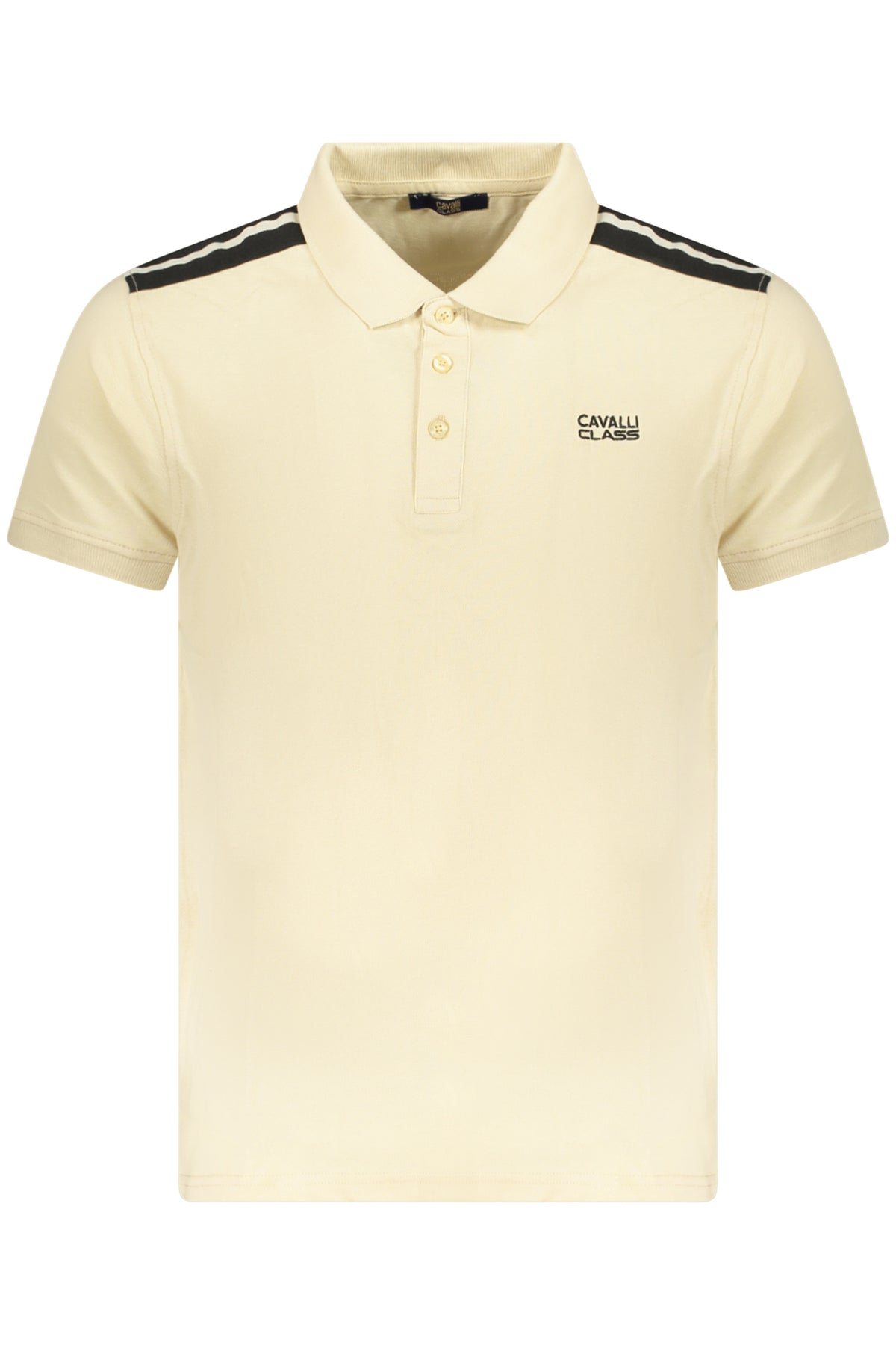 Cavalli Class Polo Short Sleeves Men Beige