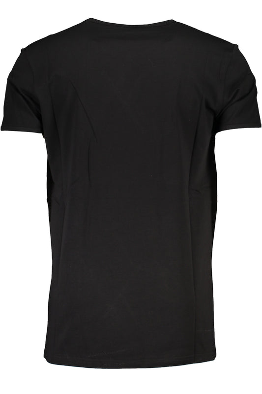CAVALLI CLASS MEN'S SHORT SLEEVE T-SHIRT BLACK