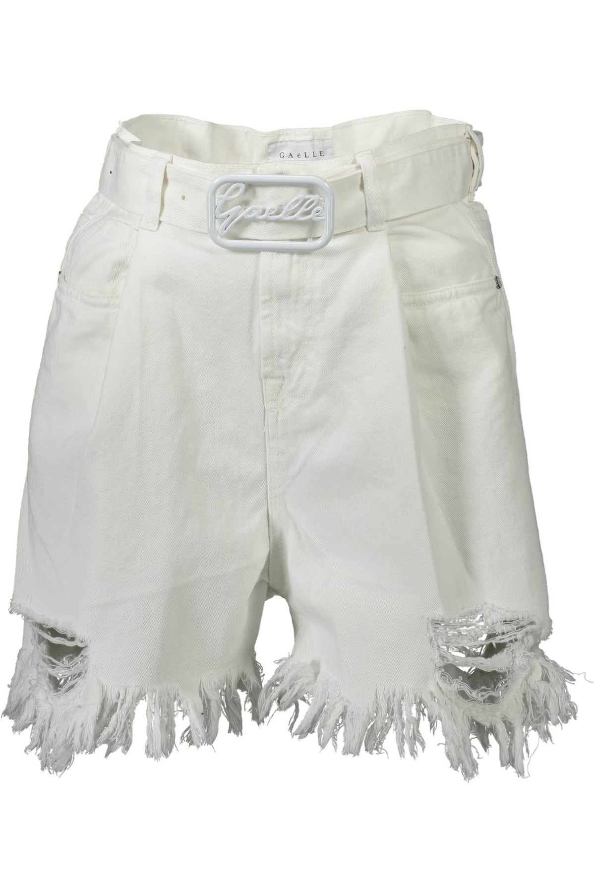 Gaelle Paris White Woman Short Trousers