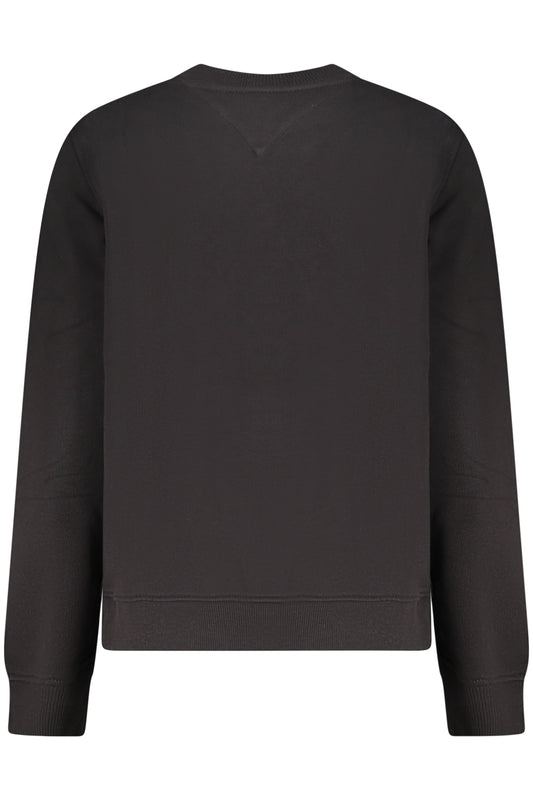TOMMY HILFIGER WOMEN'S BLACK ZIP-UP SWEATSHIRT