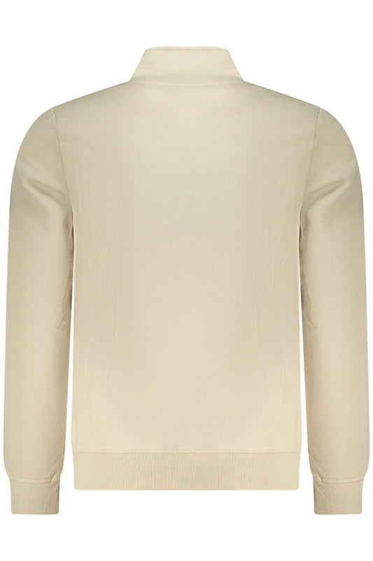 US GRAND MEN'S BEIGE ZIP-UP SWEATSHIRT