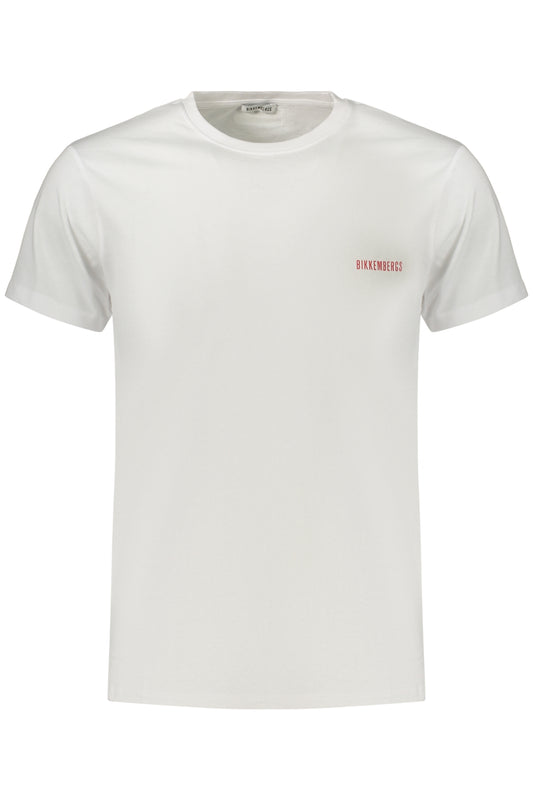 BIKKEMBERGS MEN'S SHORT-SLEEVE T-SHIRT WHITE