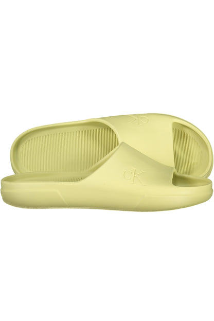 CALVIN KLEIN MEN'S YELLOW SLIPPER FOOTWEAR