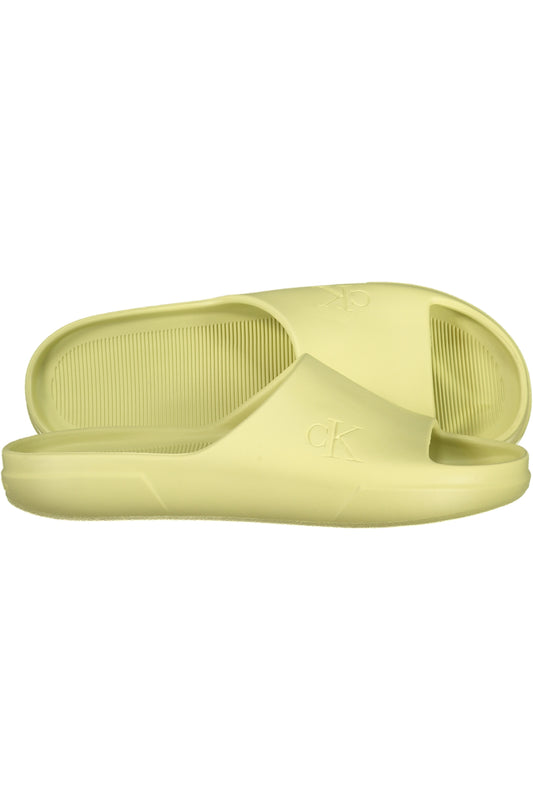 CALVIN KLEIN MEN'S YELLOW SLIPPER FOOTWEAR
