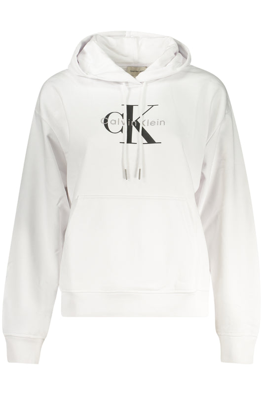 CALVIN KLEIN WOMEN'S ZIP-UP SWEATSHIRT WHITE