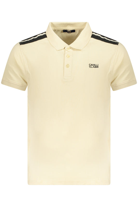 Cavalli Class Polo Short Sleeves Men Beige