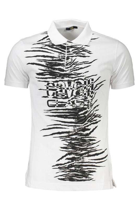 Cavalli Class Polo Short Sleeves Men White