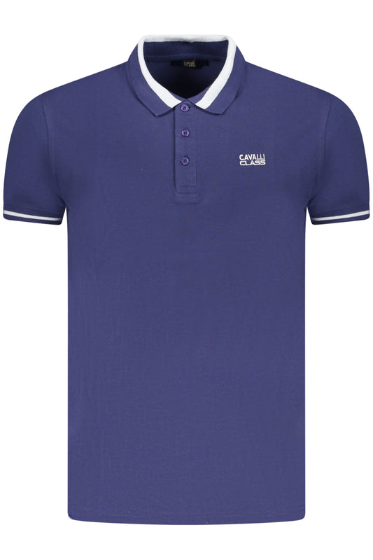 Cavalli Class Polo Short Sleeve Men Blue