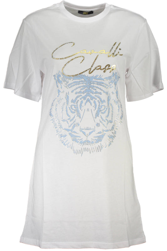 CAVALLI CLASS SHORT SLEEVE T-SHIRT WOMEN WHITE