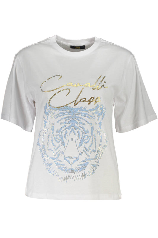 Cavalli Class Short Sleeve T-Shirt Women White