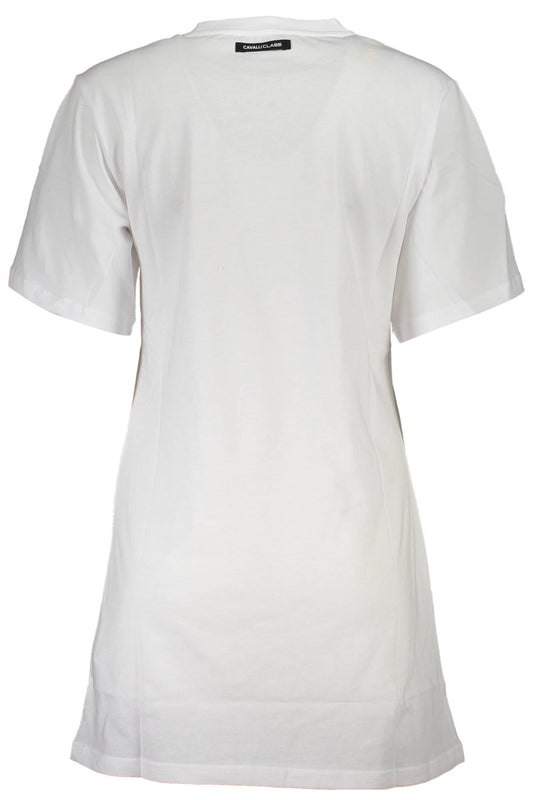 CAVALLI CLASS SHORT SLEEVE T-SHIRT WOMEN WHITE