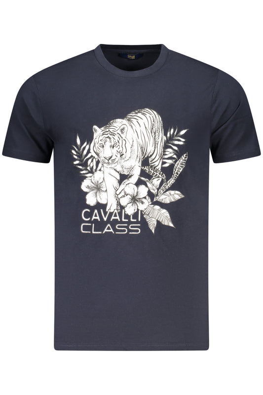 Cavalli Class Short Sleeve T-Shirt Men Blue