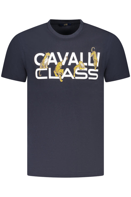 Cavalli Class Short Sleeve T-Shirt Men Blue
