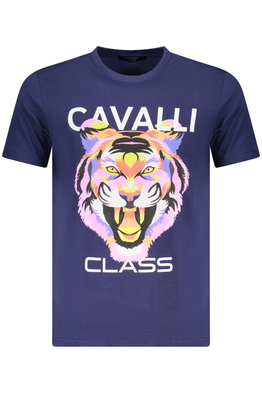 Cavalli Class Short Sleeve T-Shirt Men Blue