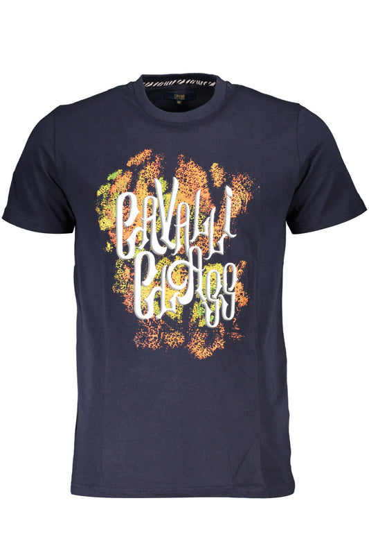 Cavalli Class Short Sleeve T-Shirt Men Blue