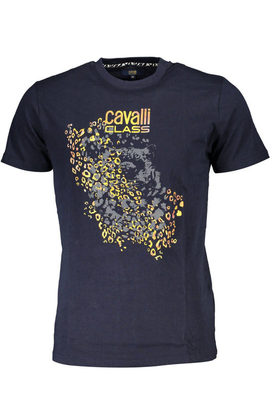 Cavalli Class Short Sleeve T-Shirt Men Blue
