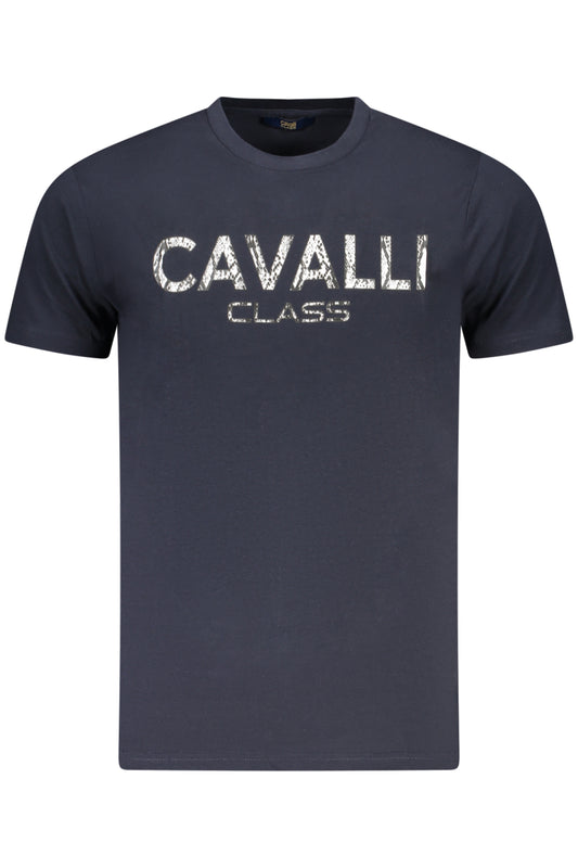 Cavalli Class Short Sleeve T-Shirt Men Blue
