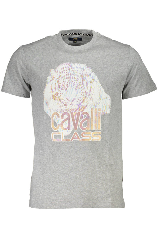 Cavalli Class Short Sleeve T-Shirt Men Grey