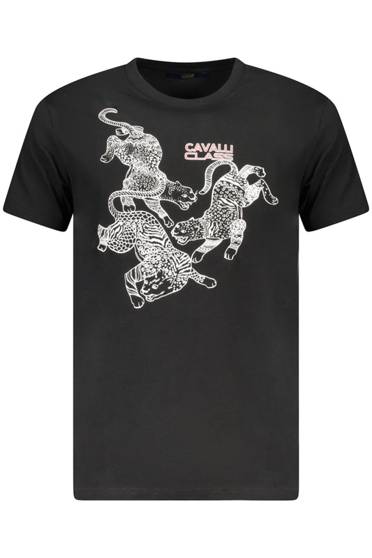 Cavalli Class Short Sleeve T-Shirt Men Black