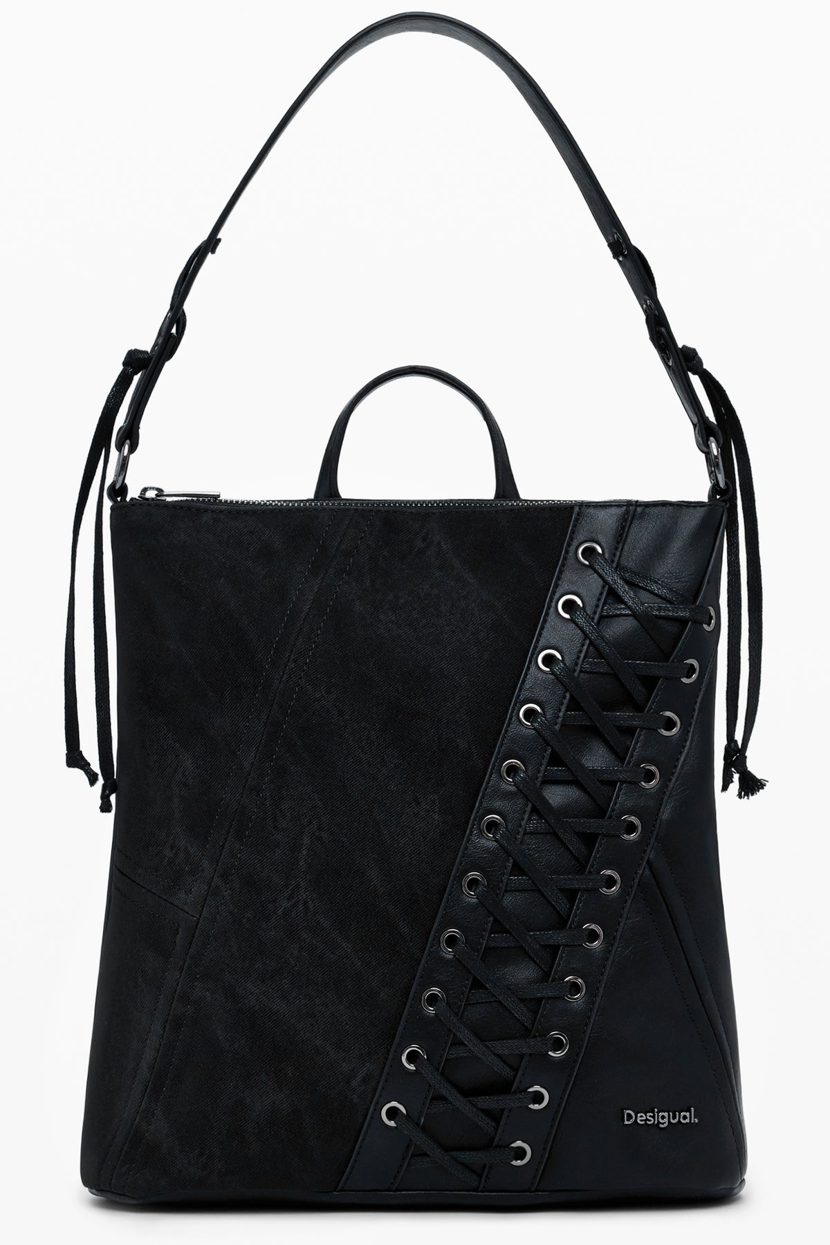 DESIGUAL WOMEN'S BLACK BACKPACK