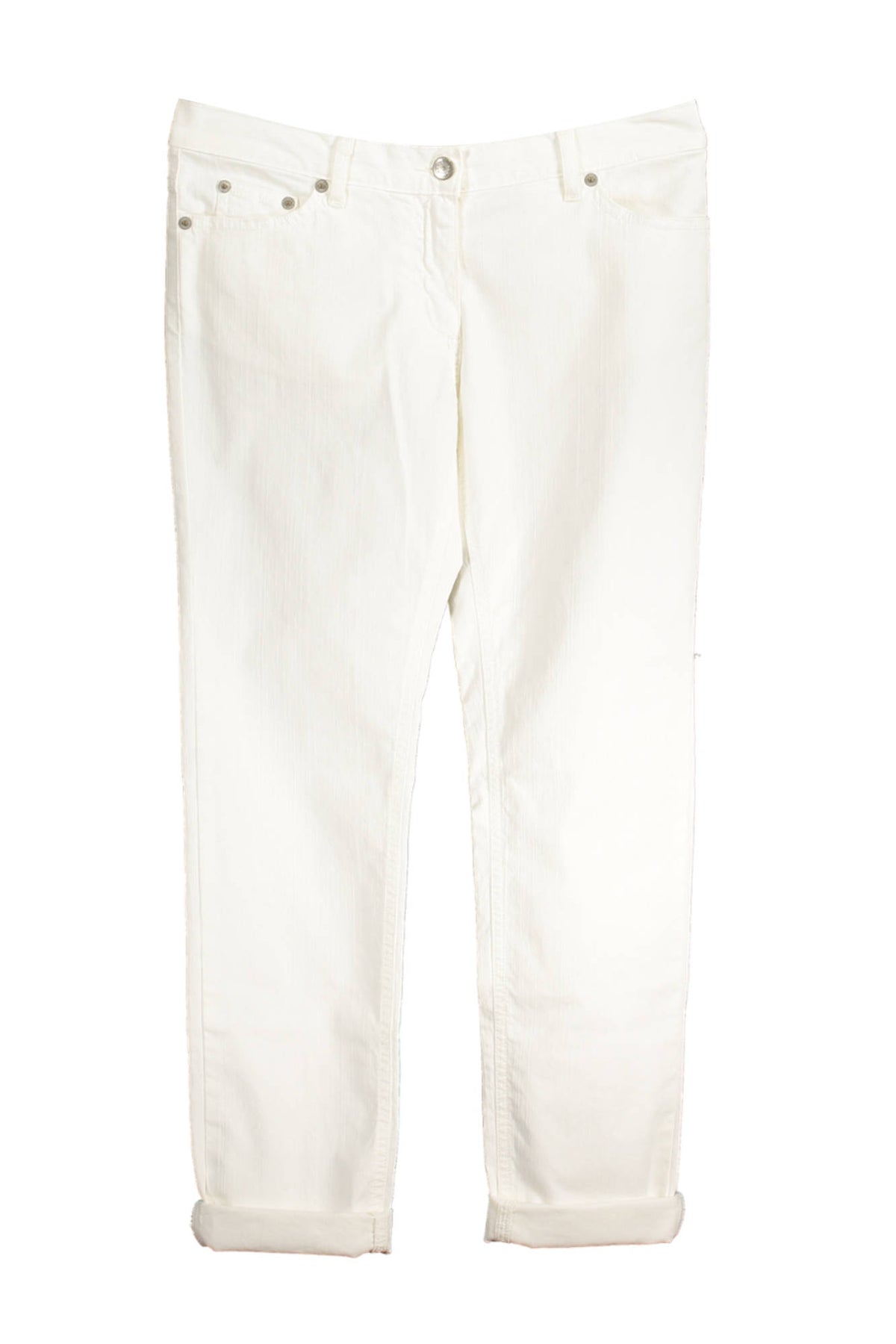 Fred Perry White Woman Trousers