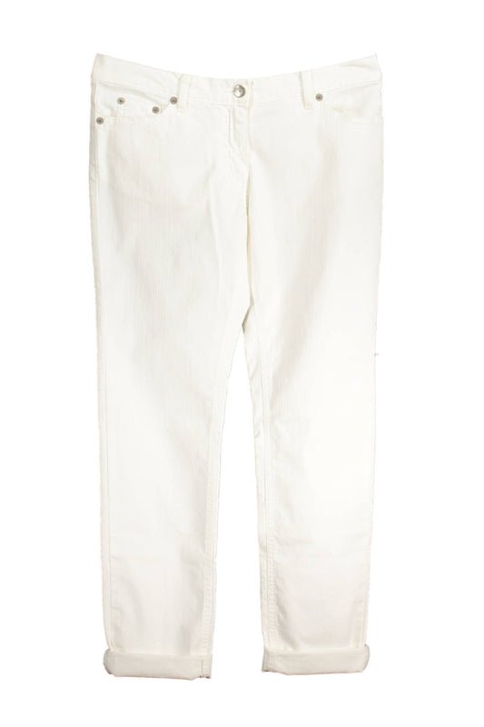 Fred Perry White Woman Trousers