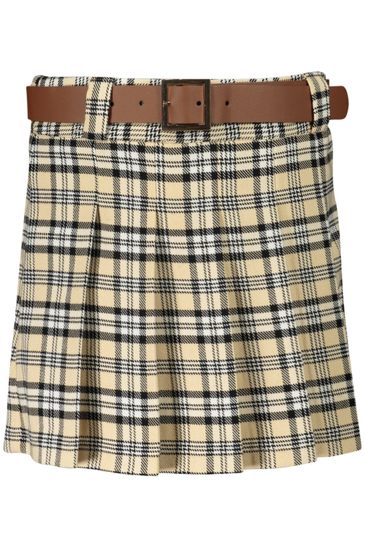 Guess Jeans Short Skirt Girl Beige
