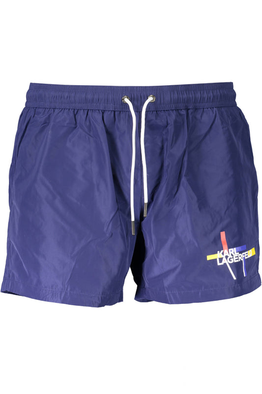 Karl Lagerfeld Beachwear Swimsuit Bottom Men Blue