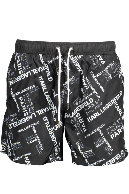Karl Lagerfeld Beachwear Costume Parts Under Man Black