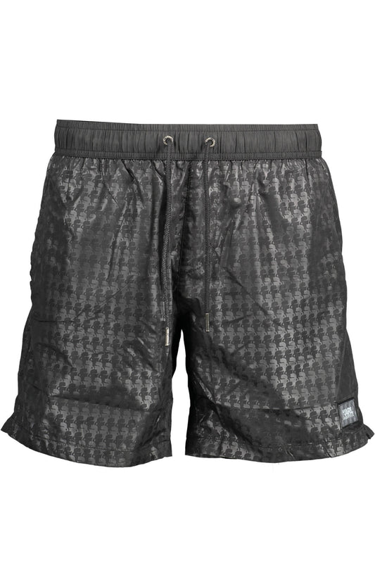 Karl Lagerfeld Beachwear Swimsuit Parts Under Man Black
