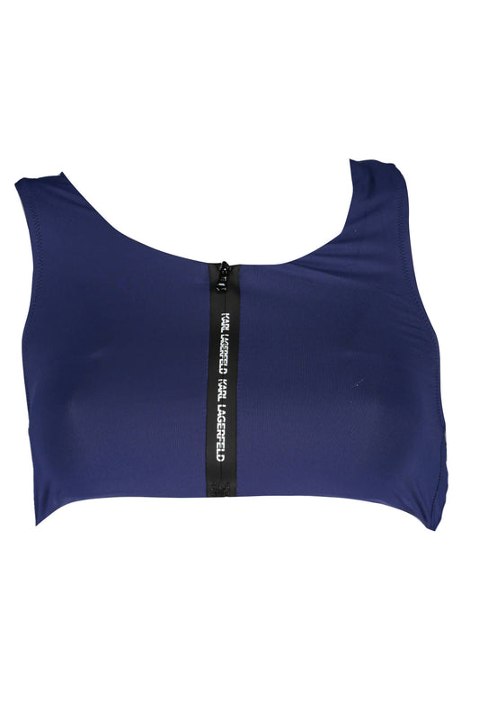 Karl Lagerfeld Swimsuit Parts Above Blue Woman