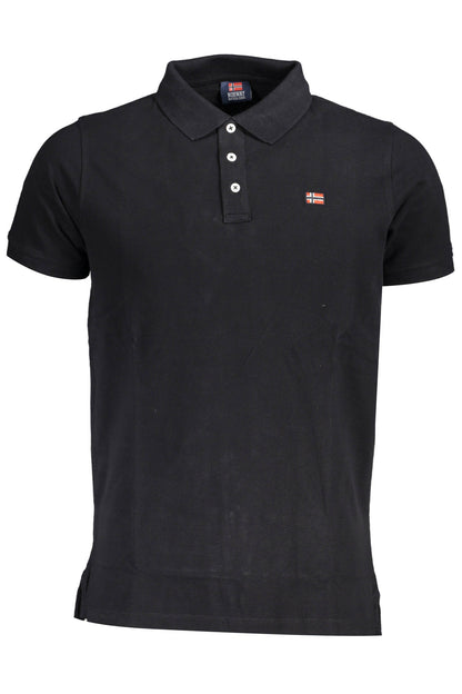 NORWAY 1963 MEN'S SHORT SLEEVE POLO BLACK