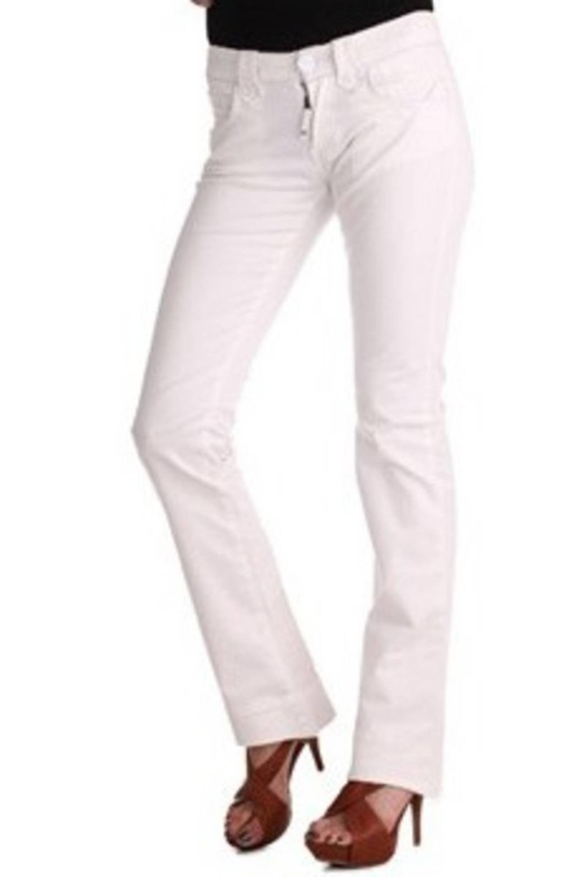 Phard White Woman Trousers