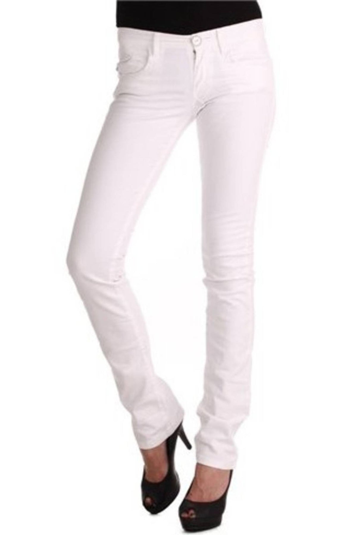 Phard White Woman Trousers