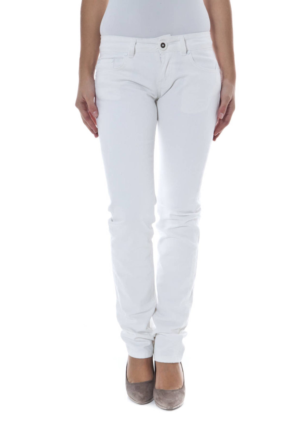 Phard White Woman Trousers