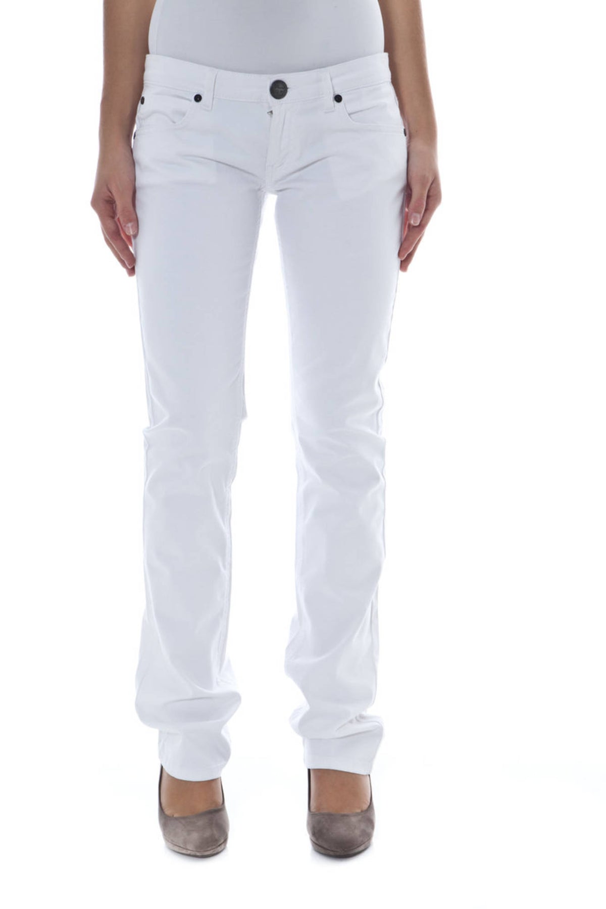 Phard White Woman Trousers