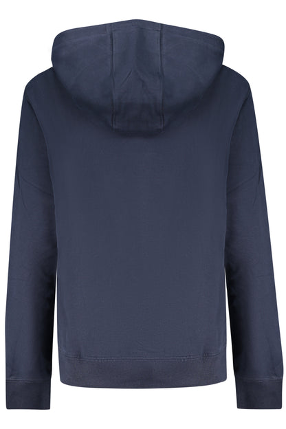 TOMMY HILFIGER WOMEN'S BLUE ZIP-UP SWEATSHIRT