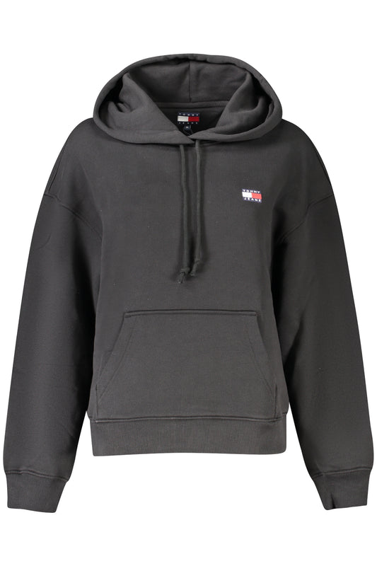 TOMMY HILFIGER SWEATSHIRT WITHOUT ZIP WOMEN BLACK