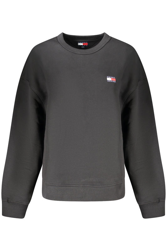TOMMY HILFIGER SWEATSHIRT WITHOUT ZIP WOMEN BLACK