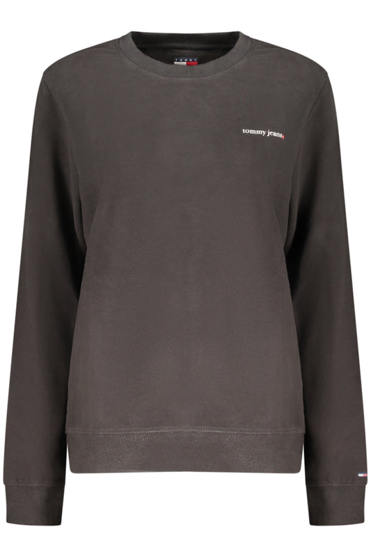 TOMMY HILFIGER WOMEN'S BLACK ZIP-UP SWEATSHIRT