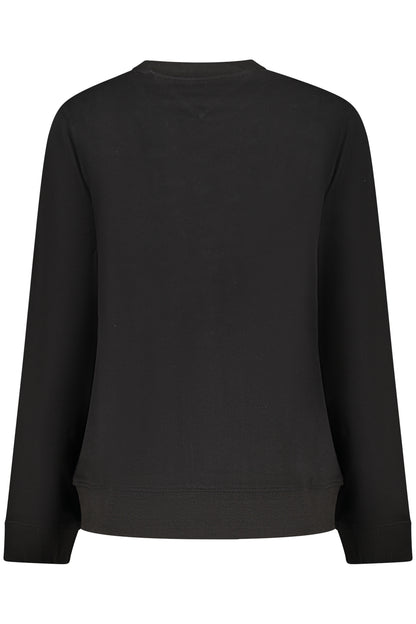 TOMMY HILFIGER WOMEN'S BLACK ZIP-UP SWEATSHIRT