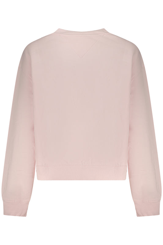 TOMMY HILFIGER WOMEN'S PINK ZIP-UP SWEATSHIRT