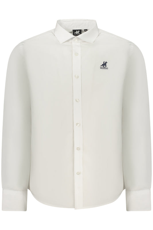 US GRAND MEN'S LONG-SLEEVED WHITE SHIRT