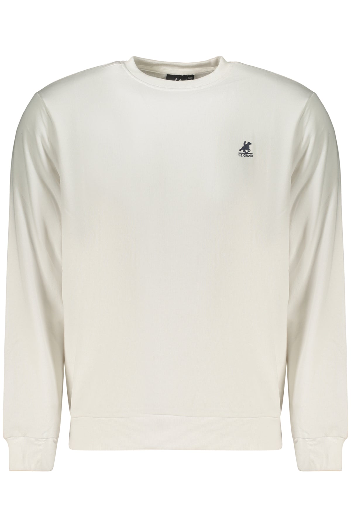 US GRAND MEN'S WHITE ZIP-UP SWEATSHIRT