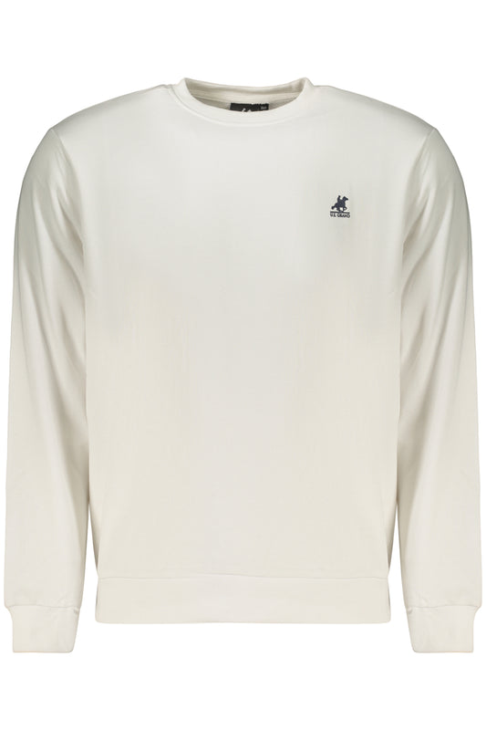 US GRAND MEN'S WHITE ZIP-UP SWEATSHIRT