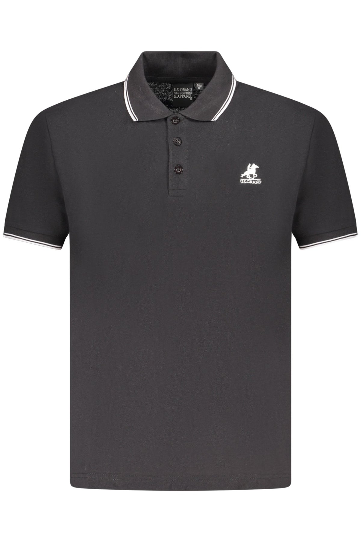 US GRAND POLO SHORT SLEEVE MEN'S BLACK