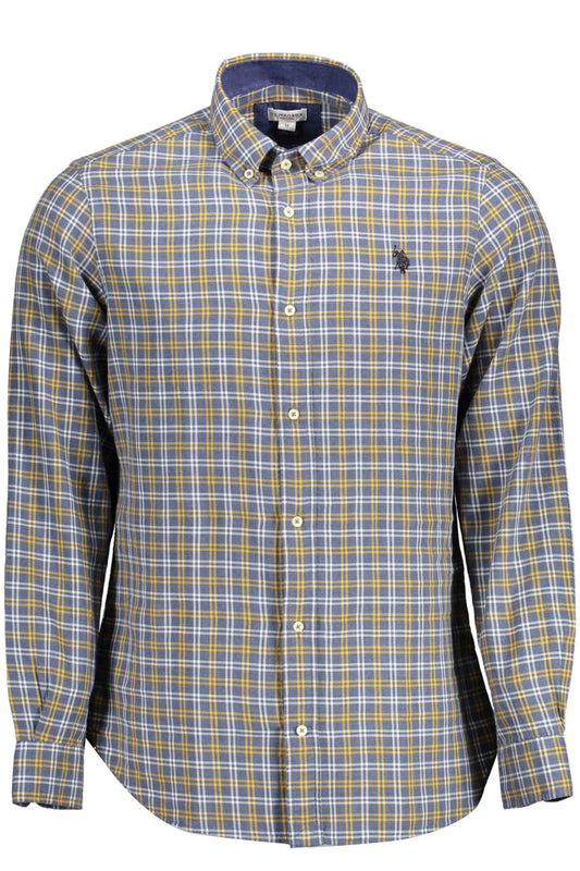 Us Polo Shirt Long Sleeve Man Blue