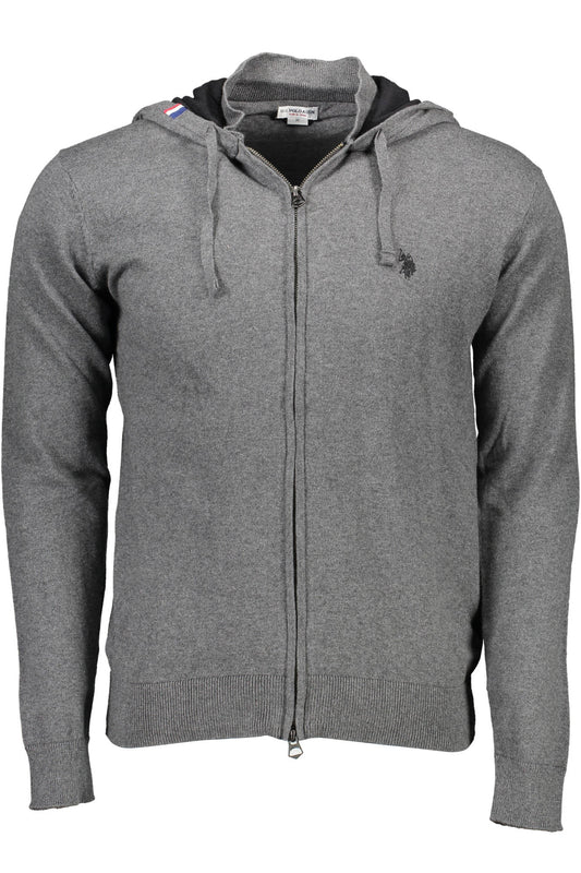 Us Polo Cardigan Man Gray
