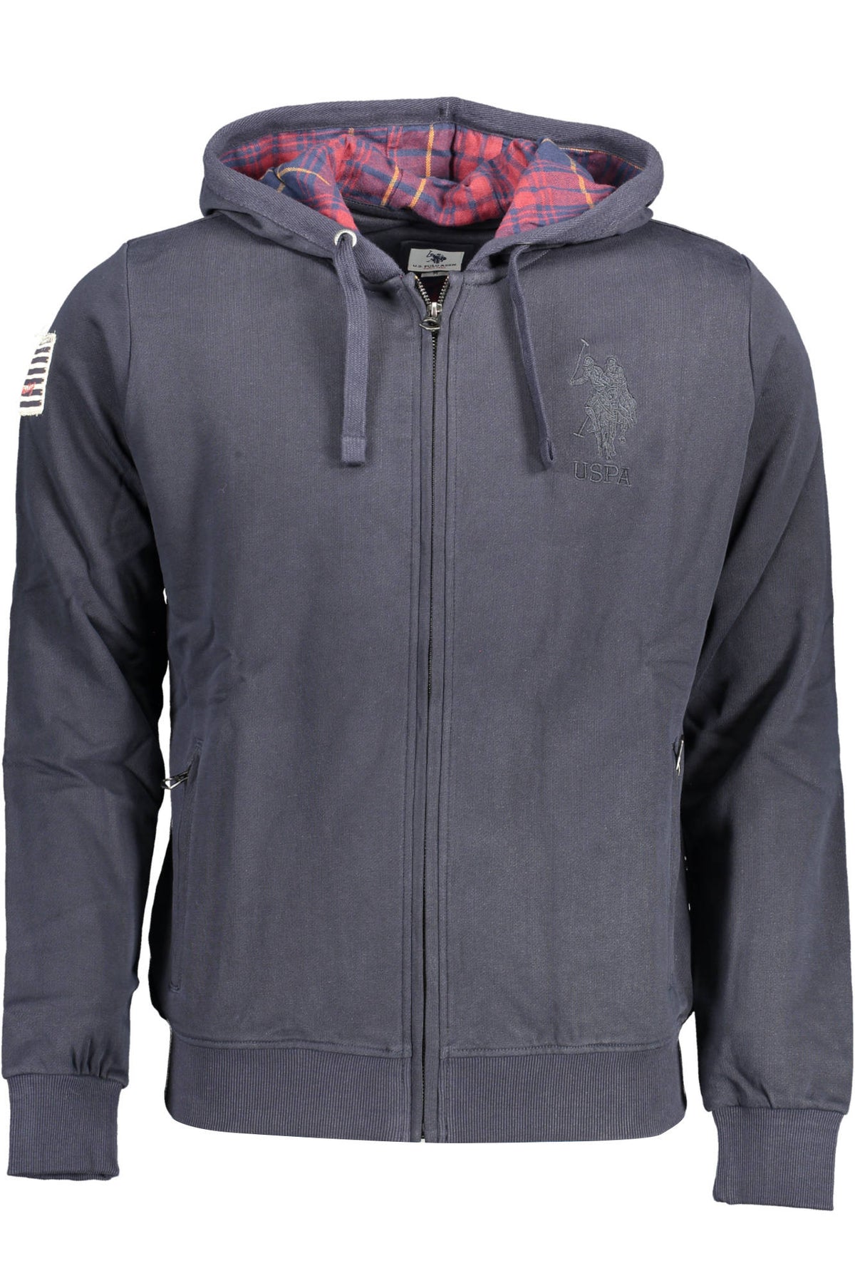 Us Polo Sweatshirt With Zip Blue Man