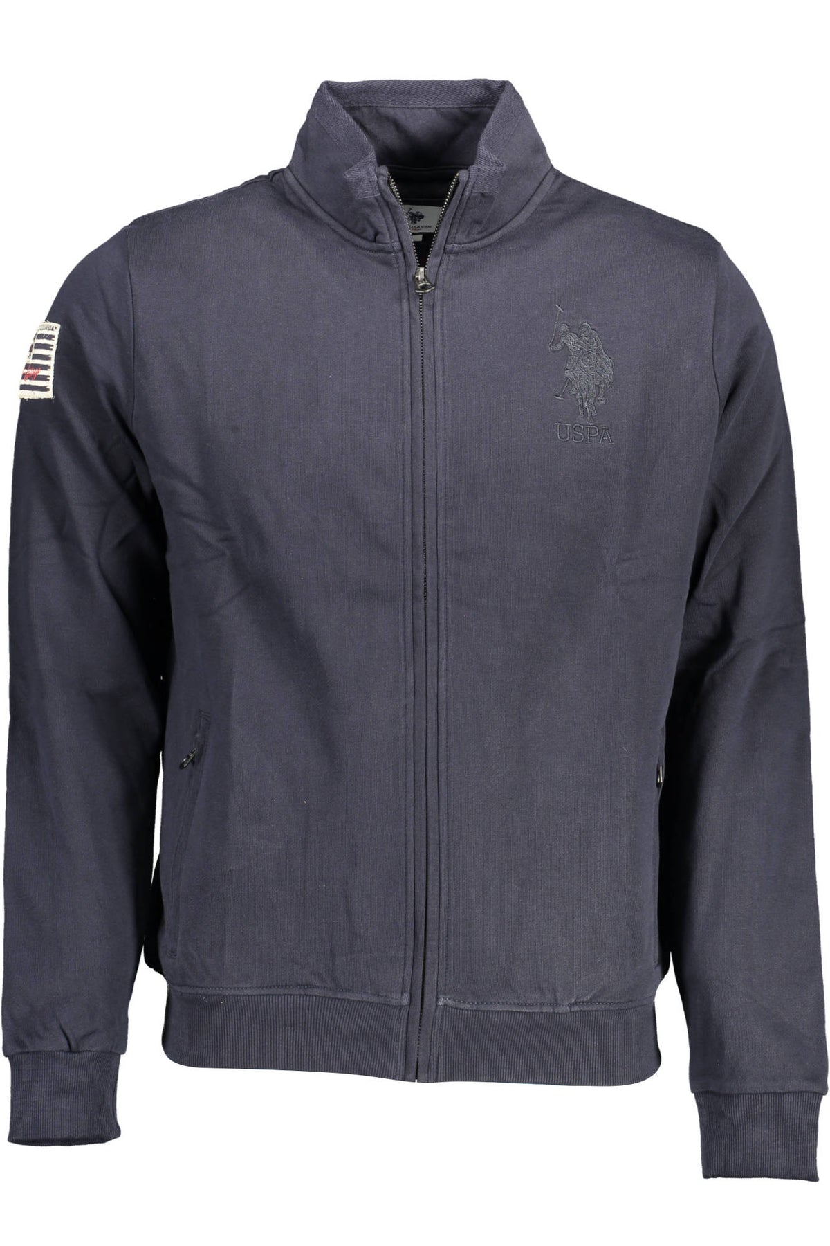 Us Polo Sweatshirt With Zip Blue Man